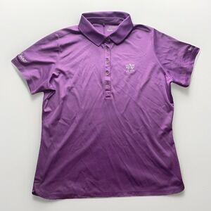 Nike Golf Tour Performance Titleist Purple Dri-Fit Polo Shirt Women's XL